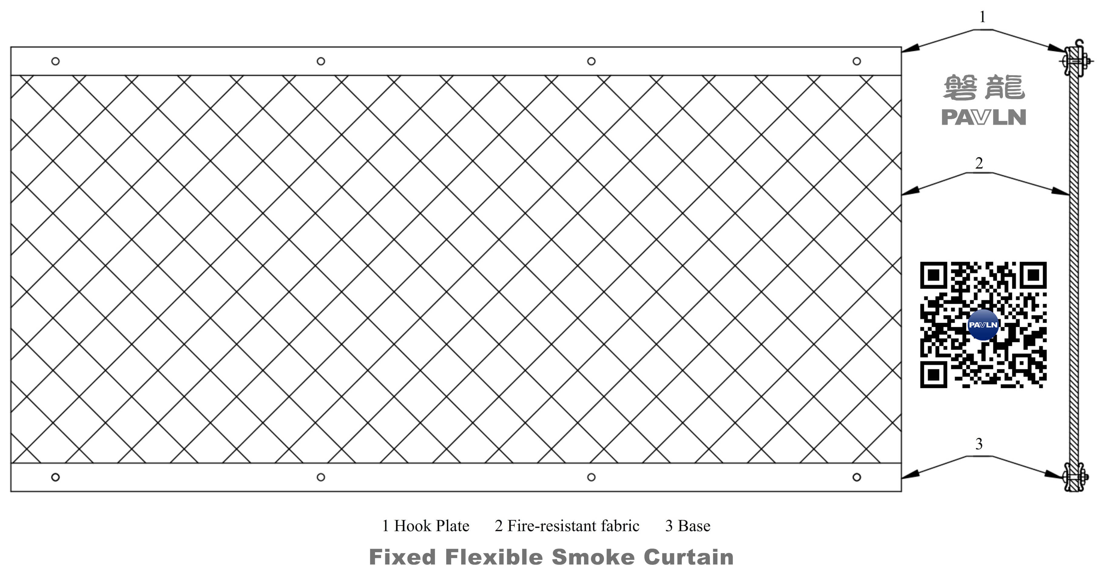 Fixed Flexible Smoke Curtain